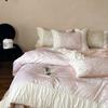 4-Piece All-Cotton Velvet Cotton Bed Cover Set - Pure Cotton Tencel Duvet Cover With Fitted Sheet