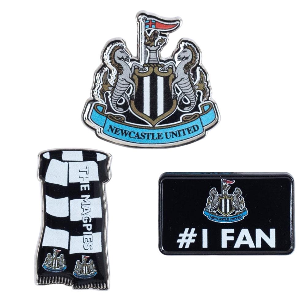 Newcastle United FC Badge Set (Pack of 3)