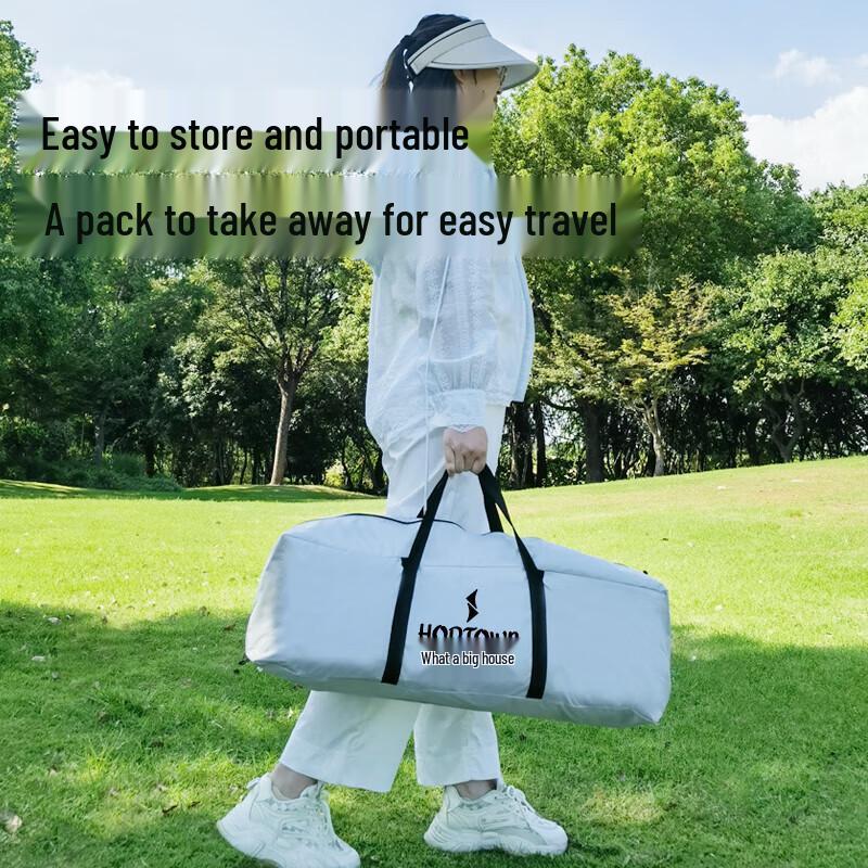 Hedawu Outdoor Hexagonal Sunshade Tarp with Detachable Mosquito Net