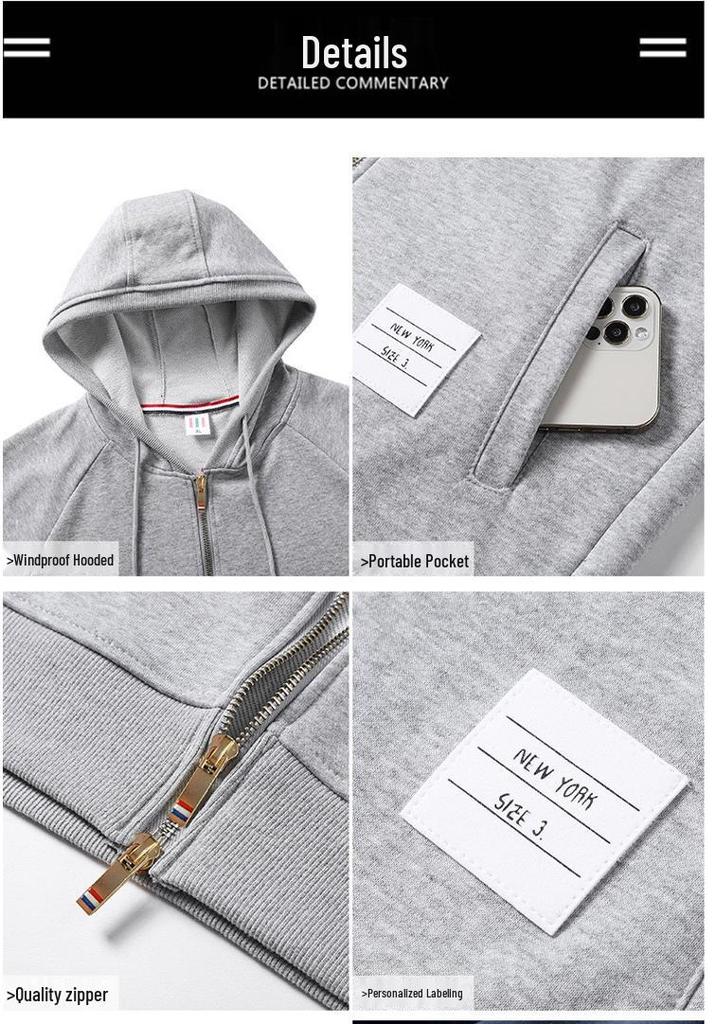 Men's Trendy Hooded Sweatshirt & Joggers Two-Piece Casual Set for Spring & Autumn
