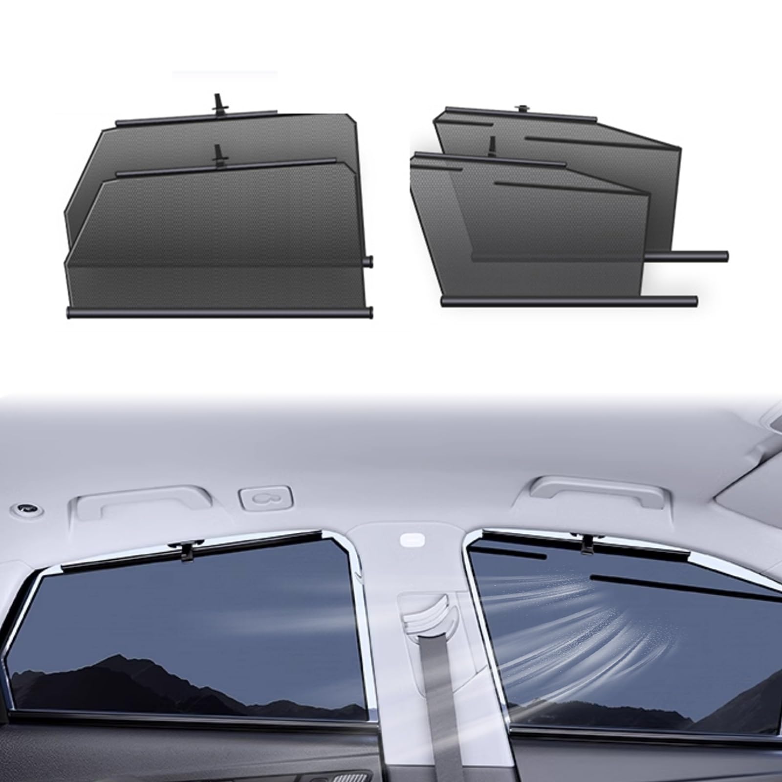 

Honda N-Box N Box JF1/2/3/4 Car Sun Shade Retractable Sunshade Side Window Rear Window One size