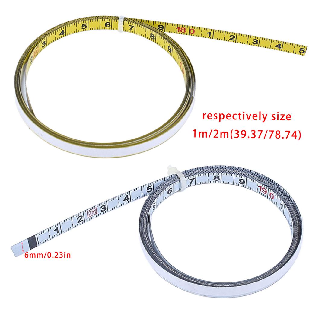 Adhesive Measuring Tape Workbench Ruler Adhesive Backed Tape Measure Scale Stick Tape Measure Sticky Measuring Tape