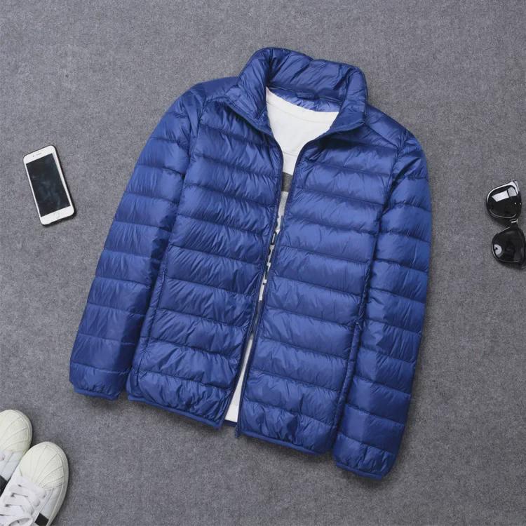 Men's Lightweight Hooded Cotton Jacket - Warm, Fashionable, Short, Casual, and Portable with Stand Collar for Autumn and Winter
