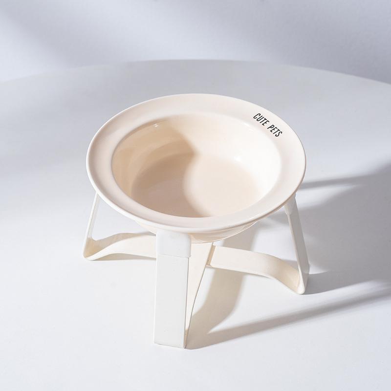 Cerc Bowl Pet Bowl With Iron Stand Protect Cervical Spine Small Size Dog Bowl Smart Bowl For S Pet Supplies