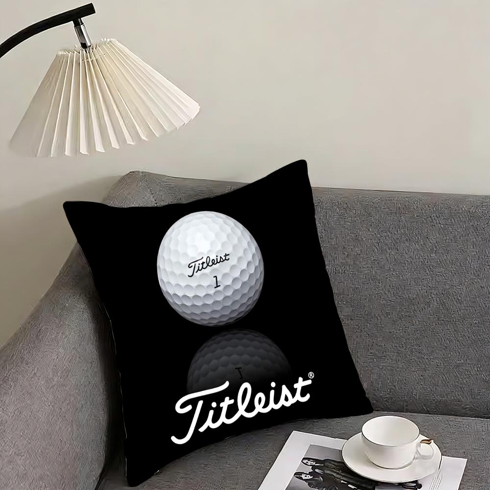 Golf Sports TTitleistS Cushion Cover Elegant Comfort Pillowcase Sofa Bed Doublesided Printed Invisible Zipper Home Decor
