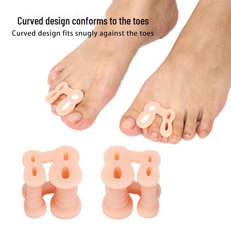 Silicone Adjustable I-Shaped Toe Separator for Overlapping Toe Correction