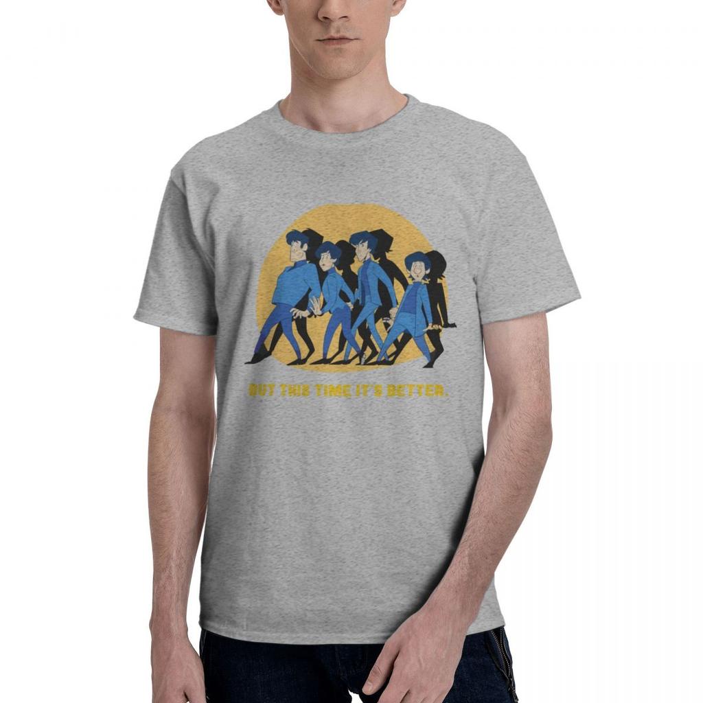 Aber Die Zeit Ist Besser The Beatle Band Bedrucktes T-Shirt Herrenmode Lässig Kurzarm Baumwoll-T-Shirt Sommer-Tees