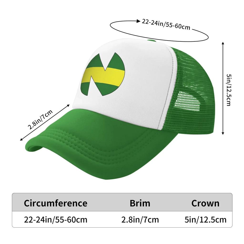 Nankatsu Team N Netz-Sonnenhüte Unisex Teens Individuell DIY Trucker-Kappe Frühling yk Lustig Wandern Angeln Sonnenschutz Baseballkappe