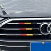 For  A6 C8 4K 2019-2022 Car Front Grille Trim Strips Racing-Grills Decorative Three-Color Auto Exterior DIY Accessories