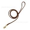 Real Cowhide Leash Leather Pet Leash Dog Leash Walking Dog Leash String Hand Sewn Brass Hook 6mm Small Dog
