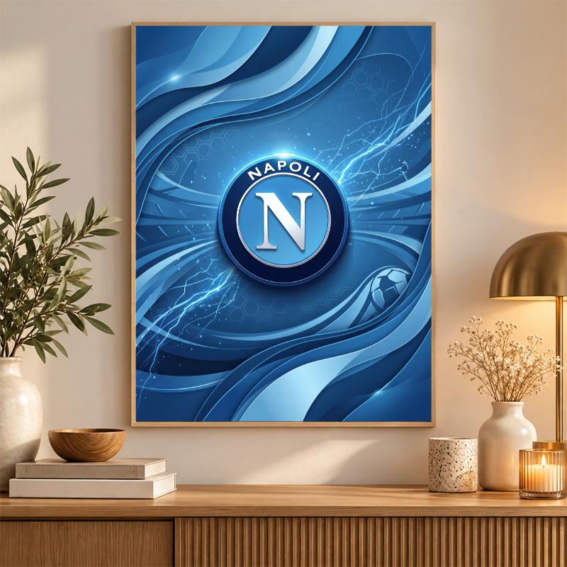 Napoli FC Diamond Painting Kit 5D Full Drill DIY Diamond Mosaic Wall Art Home Decor