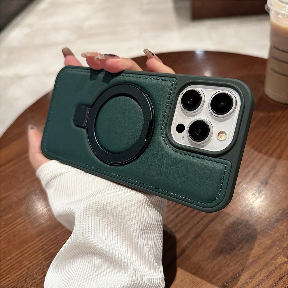 Phone Case for iPhone 13 16 ProMax Case iPhone 16 14 15 ProMax 12 13 ProMax 13 Pro 14 Pro Plain Leather Stand Mobile Phone Case Advanced INS