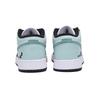 Jordan Air Jordan 1 Low top Vintage Basketball Shoes Men's Black And White Cyan 553558-131(Team85-)