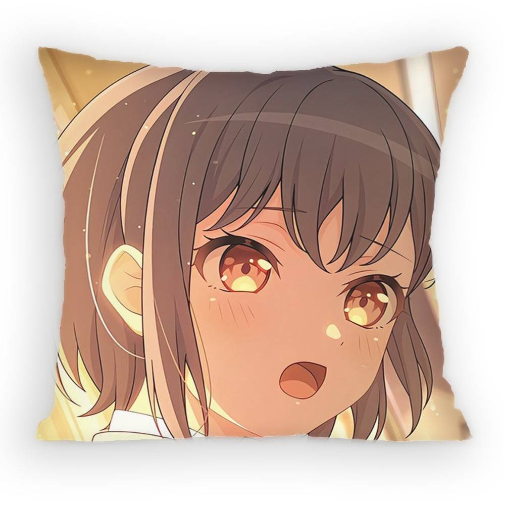 

BanG Dream Its Mygo Pillow Case Sofa Living Room Bedroom Headboard Backrest Cushion Square Cushion Nap Time 30x30 cm