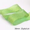 25Yards Metallic Ribbon Organza Ribbon For Wedding Party Decoration Gift Wrap Christmas Ribbons