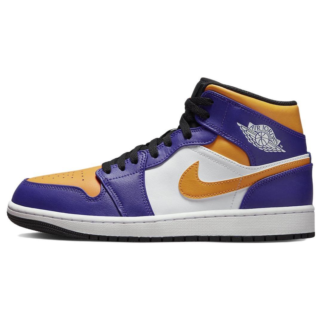 Air Jordan 1 Mid Lakers Purple Men s DQ8426-517 EU 42