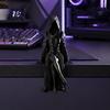 Sculpture for Gaming Table Gothic Hooded Faceless Witch Sculpture, Sitting Lady Dark Aesthetic Decorative Statues Shelves Figurine, 3D Printed