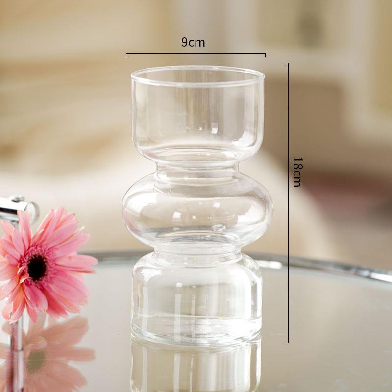 High-End Ins Style Antique Glass Vase: Retro Decorative Ornament for Living Room & Flower Arrangements