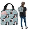 Cartoon Cute Bernese Mountain Dog Pattern Insulated Lunch Bag for Women Children Portable Food Boxes Thermal Lunch Box Tote