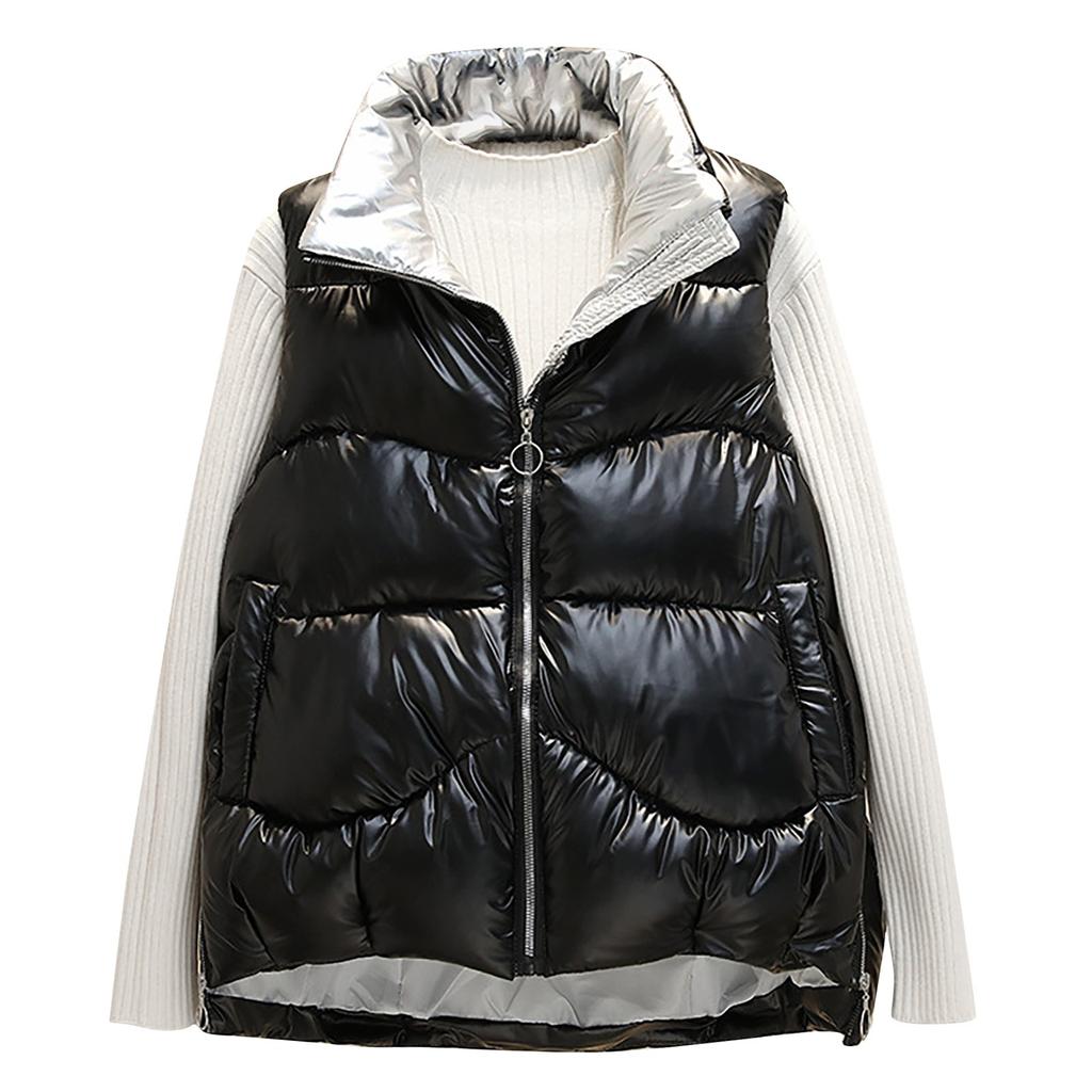 (SU)Women's Fashion Autumn/Winter Down Cotton Warm Horse Jacket Vest Jacket