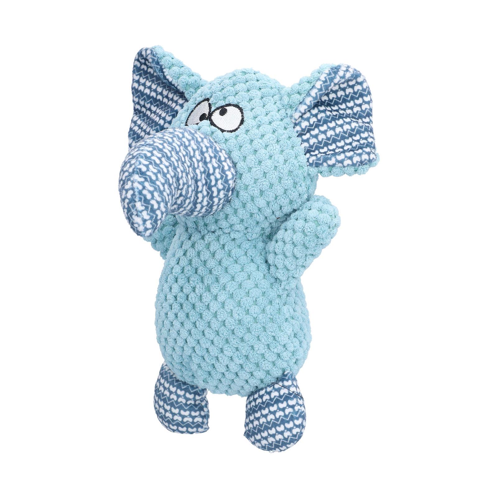 

Elephant Dog Squeak Toy Cute Plush Stuffed Puppy Chewing Sound Toy Molar Cleaning Teeth Plush Dog Toy