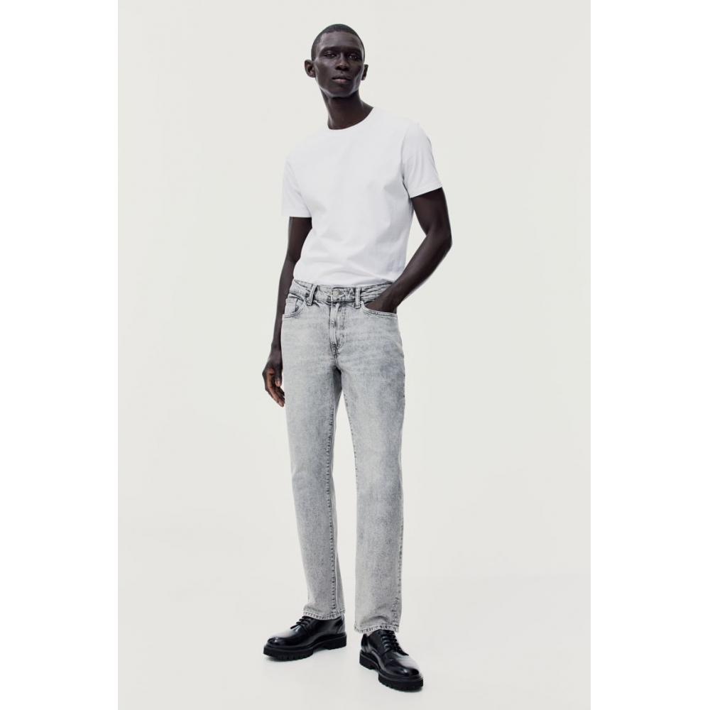 

H M Regular Jeans deniM Grey