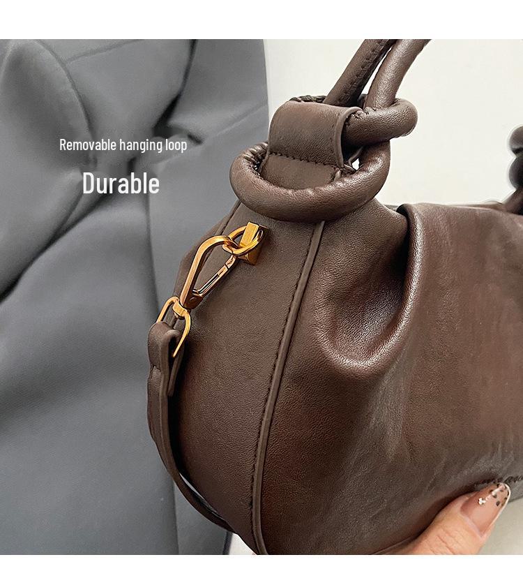 Geantă de mână Cloud Plisată Texturată Primăvară/Vară 2025 - Geantă Elegantă de Damă cu Un Singur Umăr și Crossbody