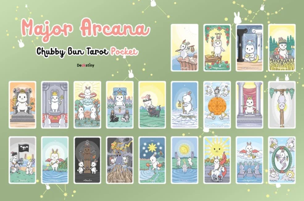 Kancharo Tarot Card Set Bun Tarot Pocket Includes Japanese Tarot Card Instructions Pouch 82-Card [Chubby (Pocket Size)] & (Authentic)