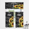 3D Floral Pattern Digital Print Kitchen Valance