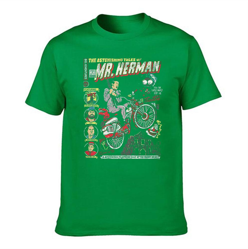 Unisexs Pure Cotton TShirt The Astonishing Tales of Mr HerUnisex Graphic Print Retro Comic Style Casual Tee