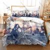 Cool Tokio Hotel German Rock Band Bedding Set 3Pcs 1 Duvet Cover+2 Pillowcases 3D Print Soft Microfiber Bedroom Bed Linens