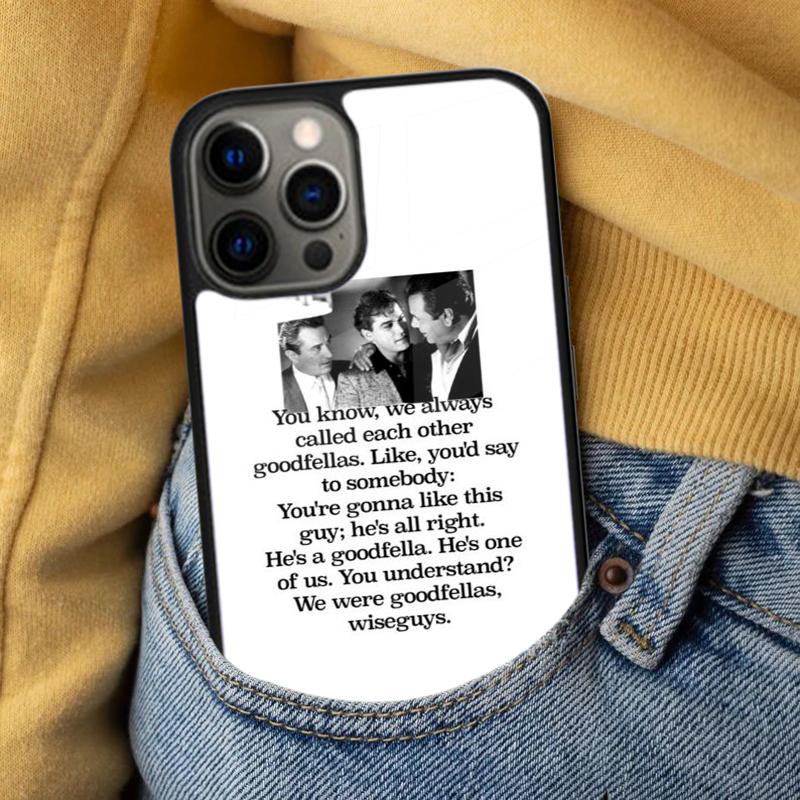 Movie Goodfellas Soft Phone Case for iPhone 17 Air 16e Pro max 15 Pro 13 14 Plus 11 12 MagSafe Magnetic Coque