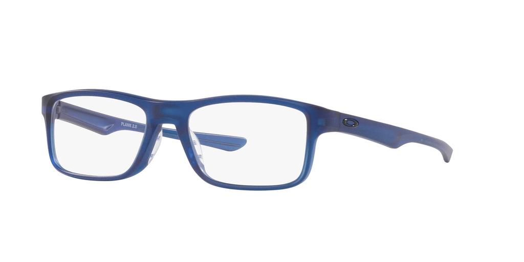 Oakley OX8081 Plank Matte Translucent Blue Prescription 55mm 2.0 Glasses, Frame/Demo Lens,