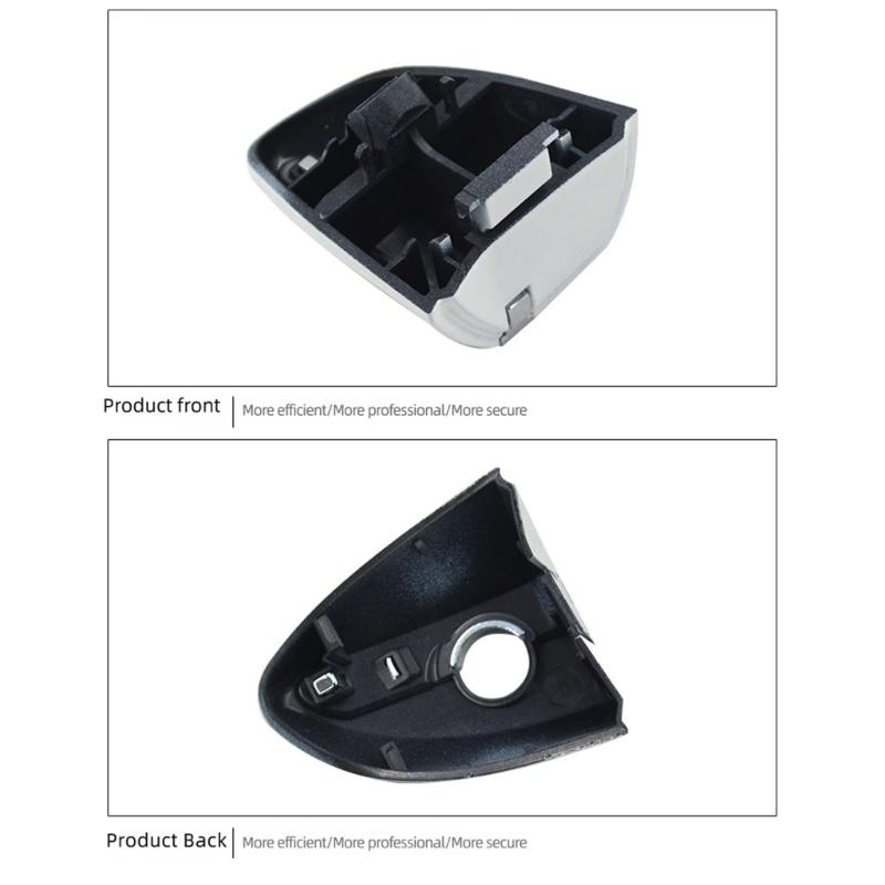Door Handle Cover Trim 2014-2018, ABS Exterior Replacement Cap with Insert Detail for Daily Wear Cleanup Use Part