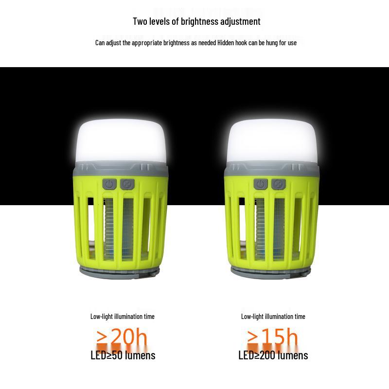 Solar-Powered Outdoor Waterproof Mosquito Killer and Emergency Light