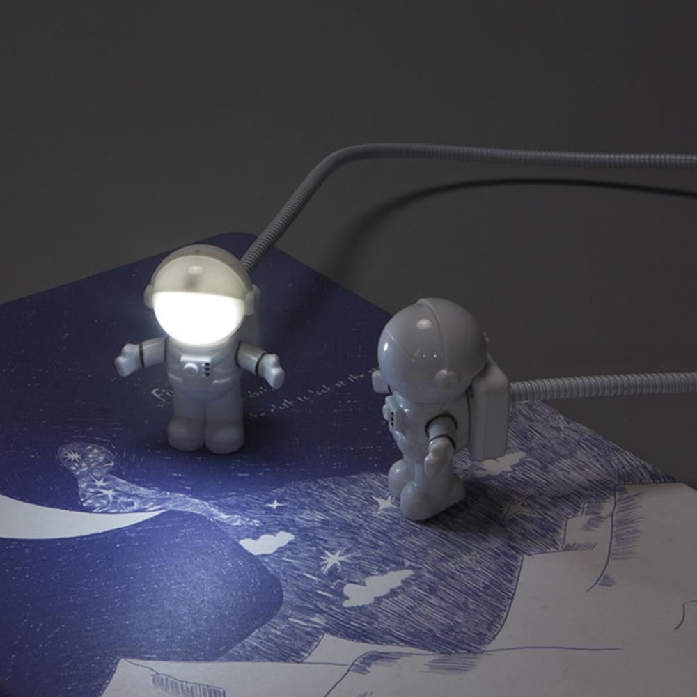 Mini Astronaut Nachtlicht Kreative LED Leselampe Flexible USB-Röhre Spaceman für Laptop PC Tastatur Notebook Tisch Schreibtischleuchte