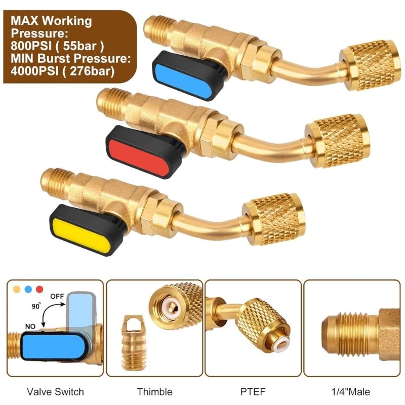 Maintenance Tool Cooling System Tool Refrigerant Adapter Valves Core and Remover Perfect for Cooling System Maintenance