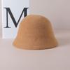 Autumn and Winter Wool Bucket Hat Trendy Versatile Washbasin Hat Women's Knitted Double-sided Foldable Bucket Hat