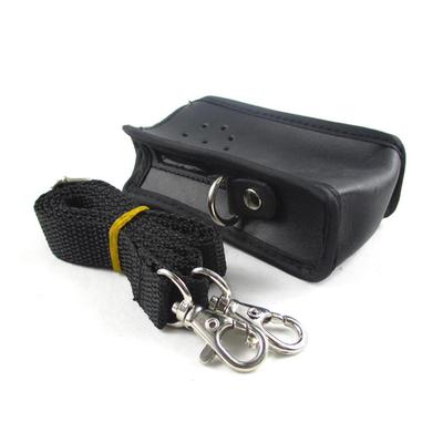 TC320 Walkie-talkie Soft Leather Protective Case with Shoulder Strap, Dustproof & Shockproof Cover for Handheld Transceiver