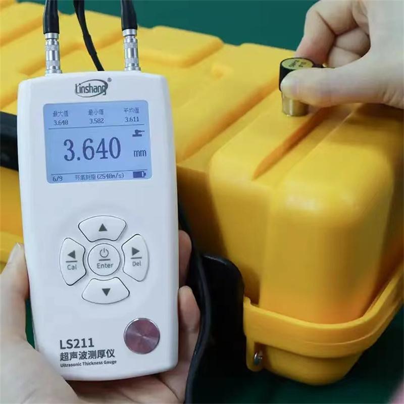 Linshang LS211 0.001mm UT Ultrasonic Thickness Gauge Meter Tester NDT UTG UTM Measurement Tool for Pipe Wall Metal Steel