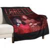 Loretta Red Rip Throw Blanket Nap Manga Blankets and Throws Decorative Beds Blankets