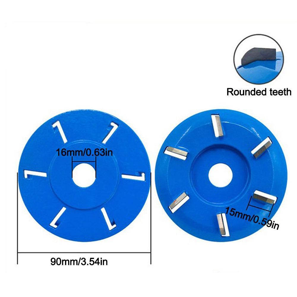 6 Teeth Wood Carving Disc Angle Grinder Accessories 16mm 22mm Arbor Bushing Tea Tray Milling Cutter Woodworking Tool