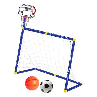 Zestaw sprzętu sportowego do treningu koszykówki i piłki nożnej