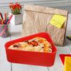 Pizza Storage Silicone Box Reusable Pizza Slice Carrier Airtight Dessert Pie Carrier Container Kitchen Reusable Pie Box