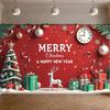 Christmas Backdrop Christmas Tree Design New Year Banner Happy New Year Banner Holiday Theme Christmas Banner For Shopping Mall