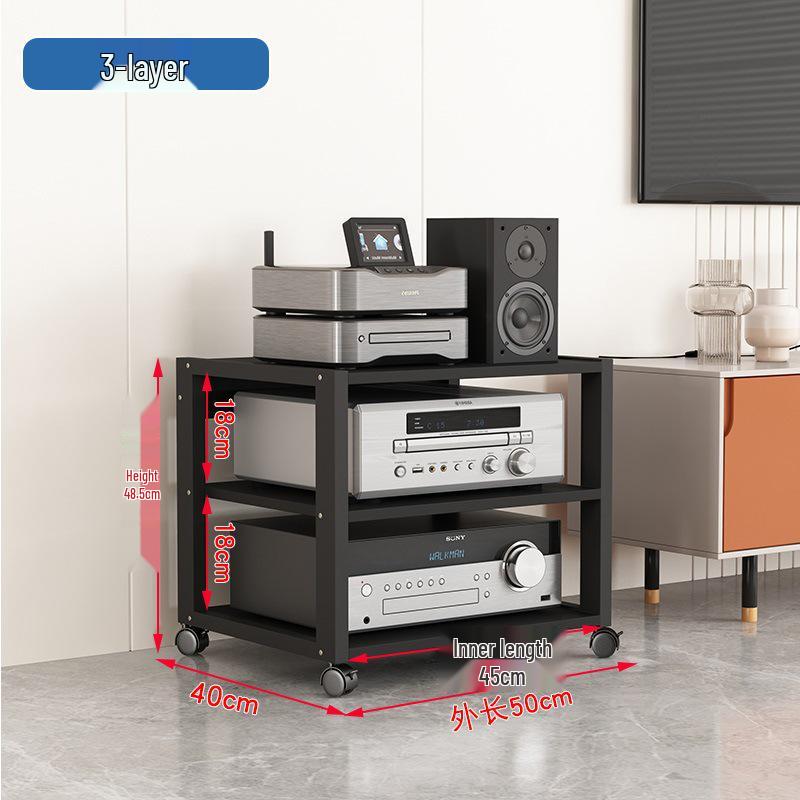 Mixer Audio Mobil și Suport Amplificator cu Tuburi - Dulap Raft de Depozitare pentru Home Theater