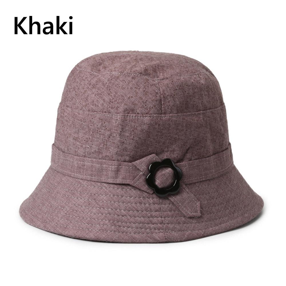 Lightweight Mom Bucket Caps Wide Brim Sun Protection Cap Spring Summer Women Sun Hat  Outdoor