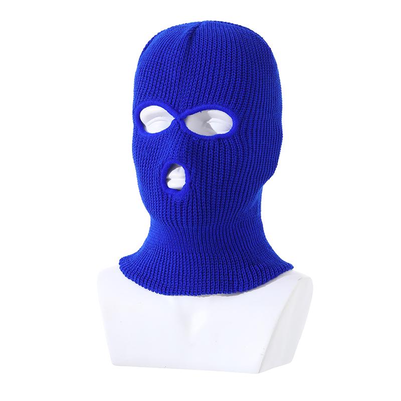 Wholesale Knitted Beanie Hat Adult 1 Hole Full Face Ski Masks Custom Balaclava Customized logo
