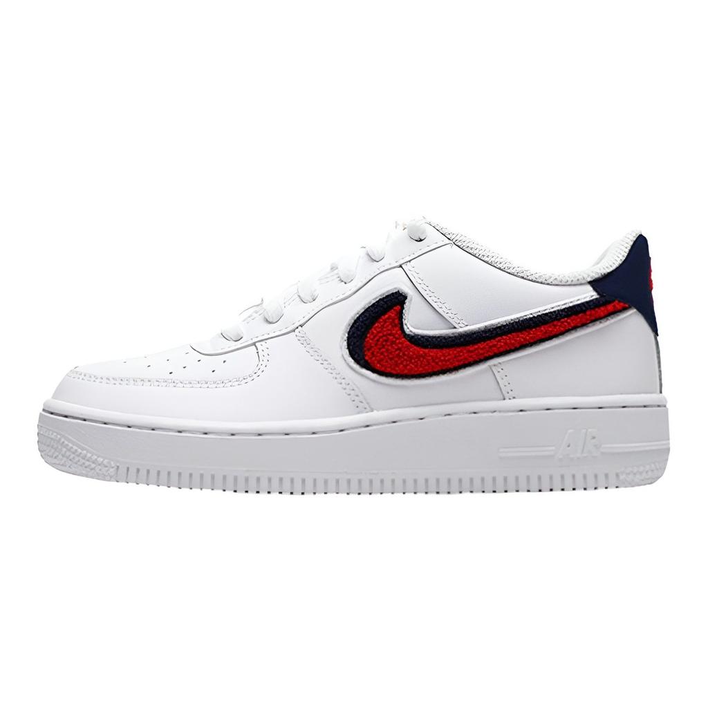 Nike Air Force 1 Low 3D Chenille Swoosh USA GS AO3620-101