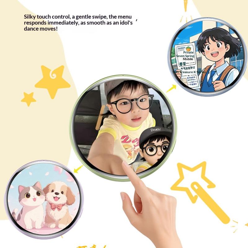 Anime Electronic Display Screen Image And Video Player Display Screen Intelligent Network Badge E-Badge App Control Touchscreen